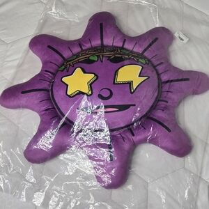 NWT Glo Gang 30" Purple Sun Plush Accent Pillow